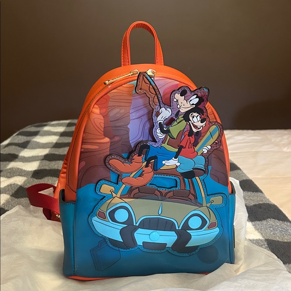 Disney Orange and Blue Character Backpack